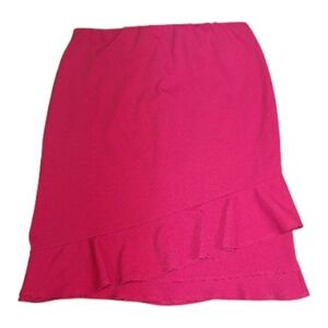 Elegant Hot Pink Women's Skirt Large